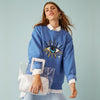 Alexa - Oversized Sweatshirt - Evil Eye - Ocean Blue