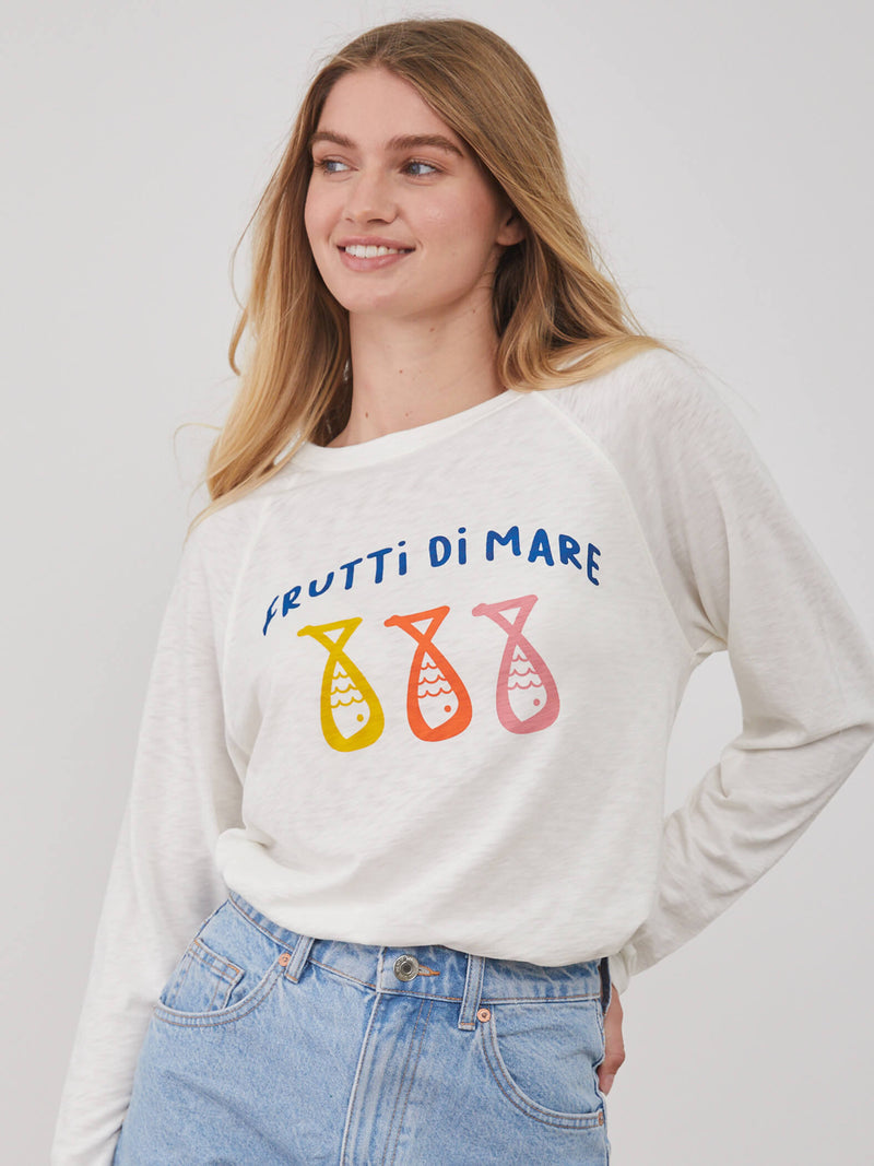 Lenny - Long Sleeve Tee - Frutti Di Mare - Off White