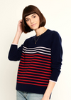 Sophie - CASHMERE - Stripes - Navy Blue