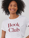 Lola - Round Neck Tee - Book Club - White