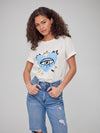 Lola - Round Neck Tee - Evil Eye Heart - Off White