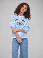 Lenny - Long Sleeve Tee - Evil Eye Heart – Stripes