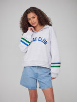 Christy - Collar Sweatshirt - Boat Club - Heather Gray