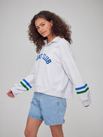 Christy - Collar Sweatshirt - Boat Club - Heather Gray