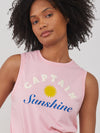 Whitney - Muscle Tee - Captain Sunshine - Rose Pink
