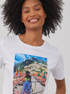 Lola - Loose Tee- La Dolce Vita - White