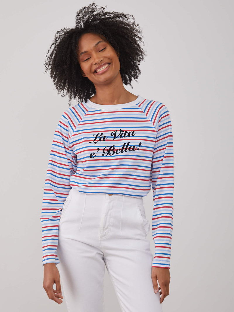 Lenny - Long Sleeve Tee - La Vita è Bella - Stripes