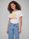 Lola - Round Neck Tee - La Isla Bonita - Off White