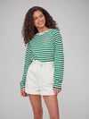 Lenny - Long Sleeve Tee - Palm Tree – Stripes