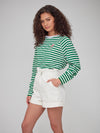 Lenny - Long Sleeve Tee - Palm Tree – Stripes