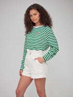 Lenny - Long Sleeve Tee - Palm Tree – Stripes
