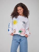 Alexa - Oversized Sweatshirt - Paradise Locals Only – Heather Gray