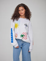Alexa - Oversized Sweatshirt - Paradise Locals Only – Heather Gray