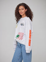 Alexa - Oversized Sweatshirt - Paradise Locals Only – Heather Gray