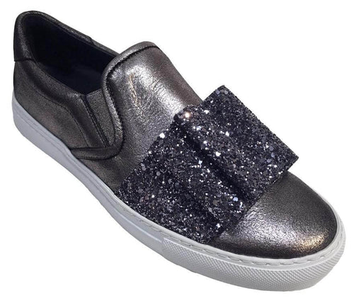 Glitter Bow - Slip On Sneaker