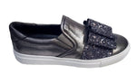 Glitter Bow - Slip On Sneaker