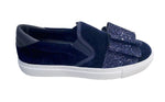 Glitter Bow - Slip On Sneaker