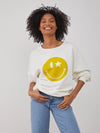 Alexa - Oversized Sweatshirt - Smiley - Off White
