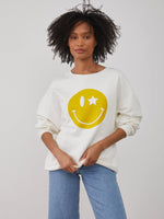 Alexa - Oversized Sweatshirt - Smiley - Off White