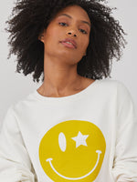 Alexa - Oversized Sweatshirt - Smiley - Off White