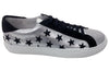 Stars - Lace up Sneaker - Black Silver