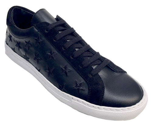 Stars - Lace up Sneaker - Black