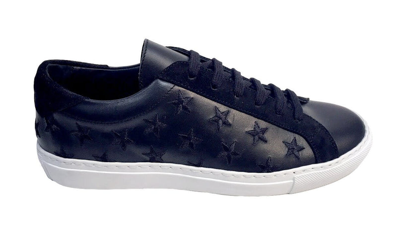Stars - Lace up Sneaker - Black