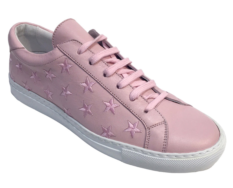 Stars - Lace up Sneaker - Pink