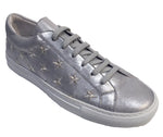 Stars - Lace up Sneaker - Silver