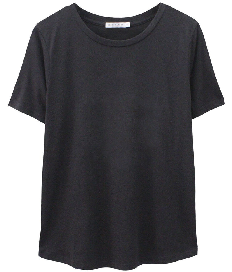 Lola - Basic Loose Tee - Smoke Black
