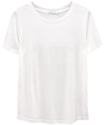 Lola - Basic Loose Tee - White