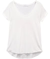 Valerie - Basic V-neck Tee - White