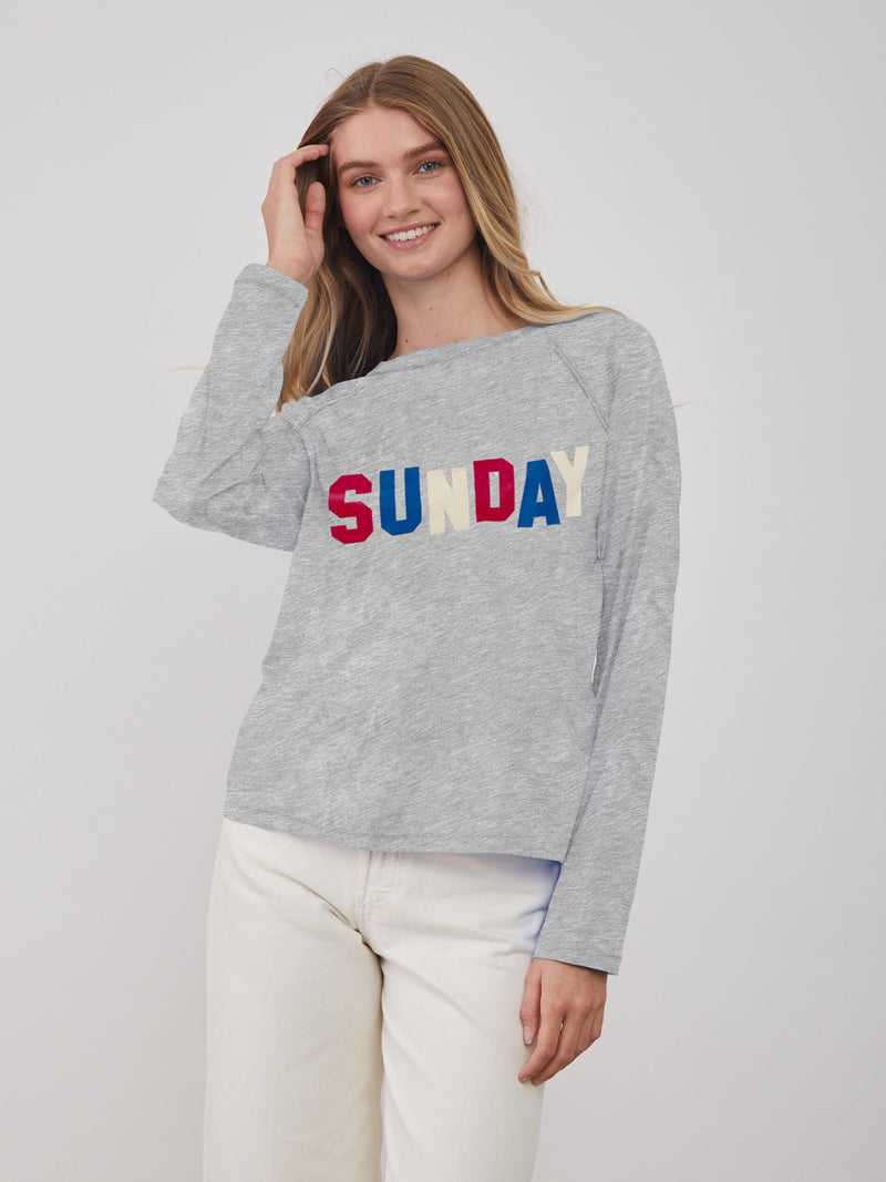 Lenny - Long Sleeve Tee - Sunday - Grey
