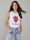 Whitney - Muscle Tee - La Fraise - White
