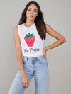 Whitney - Muscle Tee - La Fraise - White