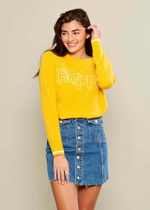 Sophie - CASHMERE - Happy - Yellow