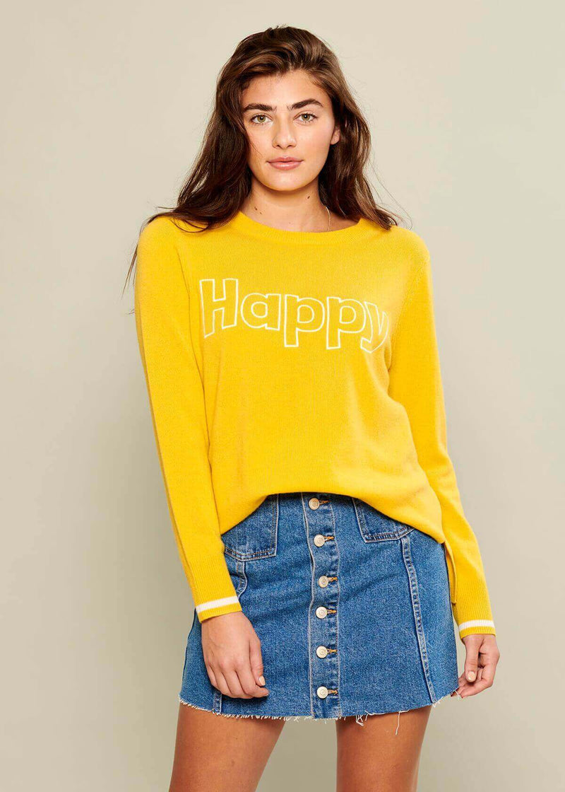 Sophie - CASHMERE - Happy - Yellow