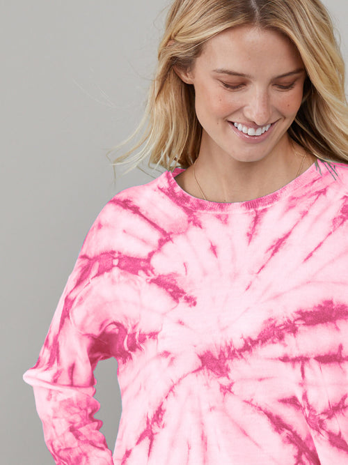 Susan - Sweater - Tie Dye - Pink