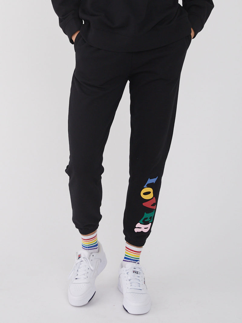 Frankie - Sweatpants - Lover - Black