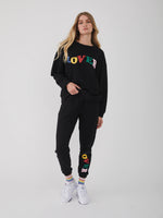 Frankie - Sweatpants - Lover - Black