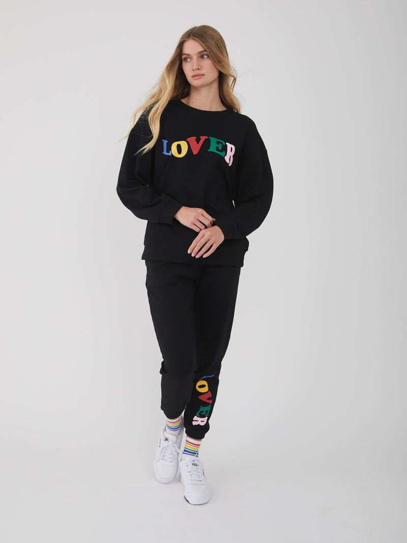 Frankie - Sweatpants - Lover - Black