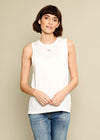 softest pima cotton white tank 