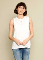 softest pima cotton white tank 