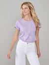 Jane – Boy Tee - Rainbow Stars - Lilac