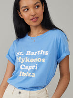 Lola - Boy tee - Islands - Sky Blue