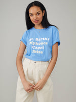 Lola - Boy tee - Islands - Sky Blue