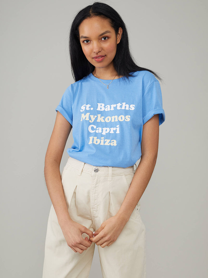 Lola - Boy tee - Islands - Sky Blue
