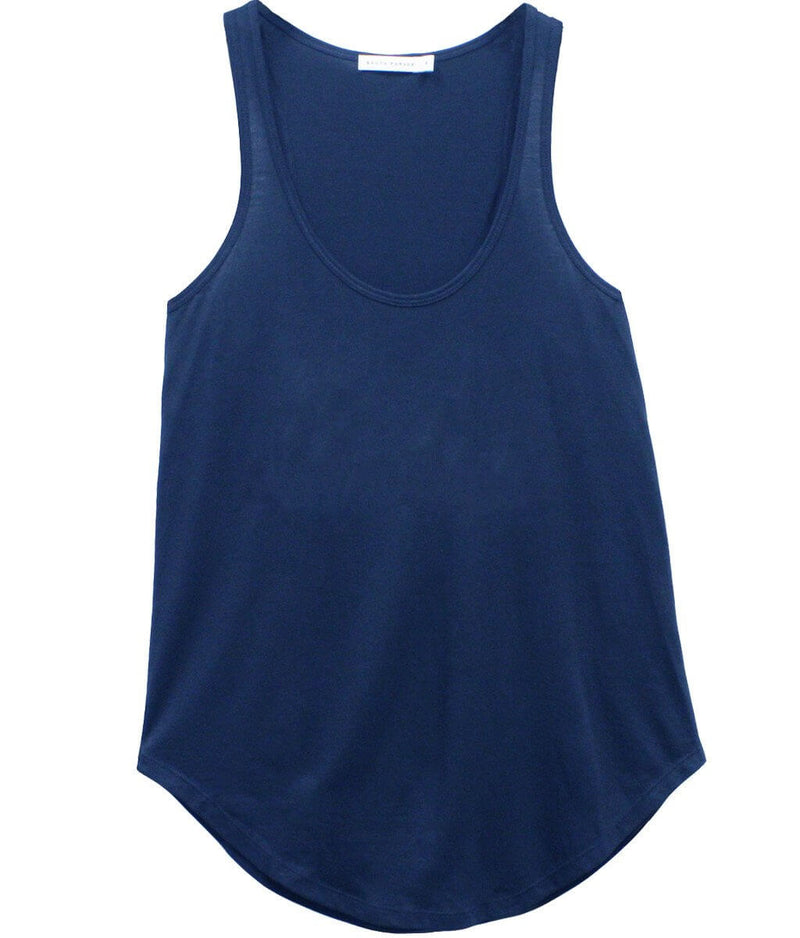 Bella - Racer Back Tank - Navy