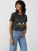 <img =" Black Evil Eye_t-shirt.png" alt="Evil Eye T-shirt Black Color gold sequences"